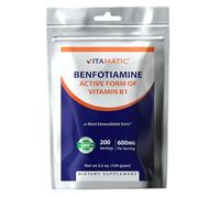 Vitamatic Benfotiamine Pure Powder 600 mg per Serving - 100 Grams - Also Called Fat Soluble Vitamin B1