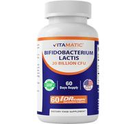 Vitamatic Bifidobacterium lactis - 20 Billion per DR Capsule - 60 Count - Digestive Support - Made with Prebiotic Inulin Fiber
