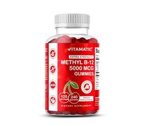 Vitamatic Extra Strength Vitamin B12 5000 mcg (Methyl B12) Gummies - 240 Count, Natural Cherry Flavored
