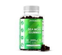 Vitamatic Irish Sea Moss Gummies with Bladderwrack & Burdock Root - 3000 mg - 60 Vegan Gummies