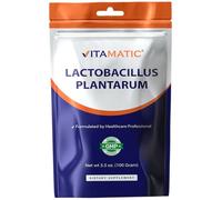 Vitamatic Lactobacillus Plantarum Probiotic Powder - Digestive Health Support - 100 Gram (3.5 OZ) - 100 Servings