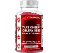 Vitamatic Tart Cherry with Celery Seed Gummies, 4000 mg Serving