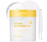 Vitamide Brightening Toner Pads, 80 Toner Face Wipes - Vegan Face Hypoallergenic Face Pads With Niacinamide, Sea Buckthorn - Radiance Boost Pads For Clear, Illuminate Skin (Orange-Vitamin)