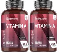 Vitamin A Tablets 10,000IU - 365 Tablets (1 Year Supply) (Pack of 2)