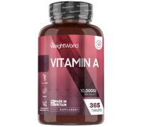 Vitamin A Tablets 10000IU 365 Tablets WeightWorld UK