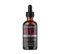 Vitamin B-12 Liquid Drops - 5000 mcg Methylcobalamin High Strength Supplement, for Increasing Metabolism, Immunity, Energy and Improving Concentration & Mood - Vegan Berries Flavour, 60ml