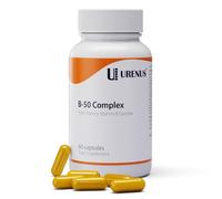 Vitamin B-50 Complex High Strength - Complete B-Vitamin Formula for Energy, Metabolism & Nervous System Support - 60 Vegan Capsules - Made in UK