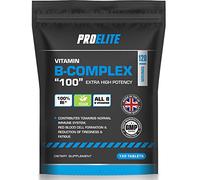 Vitamin B Complex 120 Tablets All 8 B Vitamins in 1 Tablet, Vitamins B1, B2, B3, B5, B6, Vitamin B12, Biotin, Folic Acid GMO and Gluten Free Vegetarian & Vegan UK Made PRO-Elite