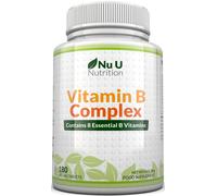 Vitamin B Complex 180 Vegan Tablets |Max Strength B1-B12 Energy Immunity Support