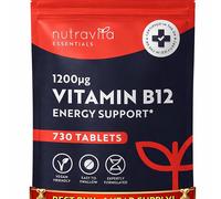 Vitamin B Complex (B1-B2-B3-B5-B6-B12, Biotin & VIT D3) 365 Tablets - Nutravita