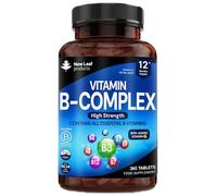 Vitamin B Complex - 365 Small Tablets - All 8 B Vitamins B1-B2-B3-B5-B6-B12, (1 Year Supply) High Strength Biotin, Folic Acid and Vitamin C - Reduction of Tiredness, Energy & Immune Support - UK Made