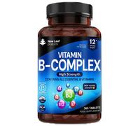 Vitamin B Complex - 365 Small Tablets - All 8 B Vitamins B1-B2-B3-B5-B6-B12, (1 Year Supply) High Strength Biotin, Folic Acid and