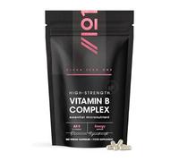Vitamin B Complex - All Eight B Vitamins for Energy Support - 180 Vegan Capsules - with Choline & Inositol -B1,B2,B3,B5,B6 & B12 - Resealable and Recyclable Pouch by Alpha01