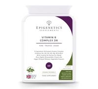 Vitamin B Complex Delayed Release Capsules | High Strength B1, B2, B3, B5, B6, B12, Biotin, Choline, Folic Acid, Inositol, Zinc, Magnesium | 60 Vegan Capsules UK Made | 2 Month Supply