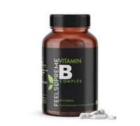 Vitamin B Complex High Strength 8-in-1 Tablets | B1 B2 B3 B5 B6 B12 Biotin & Folic Acid | Energy Support, Reduce Fatigue, Nervous System & Cognitive Function | Vegan Supplement, 60 Count