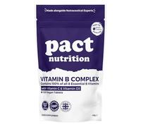 Vitamin B-Complex High Strength - All 8 B Vitamins (B1, B2, B3, B5, B6, B7, B9, B12) + Biotin & Folic Acid - with Vitamin C & D3 - 120 Vegan Tablets - Energy & Immunity Support - Pact Nutrition