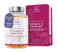 Vitamin B Complex High Strength - Includes Essential Multi B-Vitamins B12, Vitamin B6, Vitamin B1, Vitamin B5 Pantothenic Acid, Niacin, Biotin, Folate, Riboflavin, Inositol - (180 Capsule Supply)