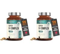 Vitamin B Complex High Strength Methylated B Vitamins | B6 Vitamins with Folate & B12 Supplements | Complete Complex with 12 Active Nutrients | Not Liquid Drops Or Spray | Vitabright (Pack of 2)