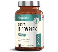 Vitamin B Complex High Strength Methylated B Vitamins | B6 Vitamins with Folate & B12 Supplements | Complete Complex with 12 Active Nutrients | Not Liquid Drops Or Spray | Vitabright