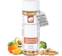 Vitamin B Complex High Strength with Vitamin C - Methylated B1, B2, B3, B5, B6, B7, B9 & B12 - Energy, Stress & Fatigue Support - 120 Vegan Capsules for Women & Men - Made in UK (2-4 Month Supply)