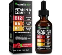 Vitamin B Complex, Organic B Complex Vitamins for Women, Vitamin B Complex Liquid, Vitamin B12 Methylcobalamin,b6,B1,B9 for Metabolic Health Support, Non-GMO,Vegan, Gluten Free 60ml