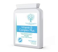 Vitamin B Complex Plus - 90 Capsules - Superior Methylated Formula with Added Choline, PABA & Inositol - Includes Essential Multi