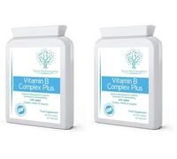 Vitamin B Complex Plus - 90 Capsules - Superior Methylated Formula with Added Choline, PABA & Inositol - Includes Essential Multi B-Vitamins B1, B2, B3, B5, B6, B12, Biotin & Folate (Pack of 2)