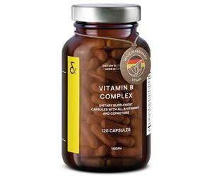 Vitamin B Complex Vegan | High Strength - All 8 B Vitamins + Co-Factors | 120 Capsules for 120 Days | VIT B1, B2, B3, B5, B6, B12, Biotin & Folic Acid + Myo-Inositol + Choline