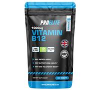 Vitamin B12 365 Tablets High Strength 1000mcg Vegan B12 Supplement | Pure Methylcobalamin | Tiredness and Fatigue Tablets | Immunity Supplements Made in UK by PROELITE