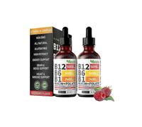 Vitamin B12 and B6 Liquid Drops,(2 Pack) B12 Sublingual Vitamin B Complex - B 12 Vitamin 25-26