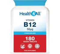 Vitamin B12 Cyanocobalamin 50mcg 180 Tablets, up to 6 Months Supply