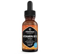 Vitamin B12 Drops 500 mcg, Vegan High Dose Drops, Methylcobalamin & Adenosylcobalamin Liquid, 50 ml (1700 Drops), Food Supplement Without Additives, High Bioavailability