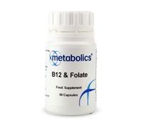 Vitamin B12 & Folate Capsules | Containing Active Forms Methylocobalamin & Calcium L Methyl Folate | Supports A Range of Health Functions- Made in The UK