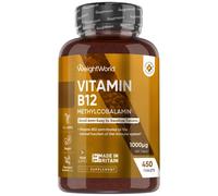 Weight World Vitamin B12 Tablets High Strength - 1000mcg Pure Methylcobalamin Vegan 450 Tablets