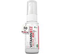 Vitamin B12 Spray 1,200 µg 50ml - 83 Servings - Methylated Sublingual Supplement - Natural Apple & Blackcurrant Flavour - with CoQ10, Chromium & Green Tea - Made in The UK - Nu U Nutrition