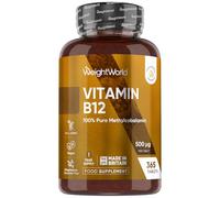 Vitamin B12 500mcg | Vegan | 365 B12 Vitamin Tablets (1 Year Supply) | 100% Pure Methylcobalamin Tablets | Gluten-Free | Made in The UK