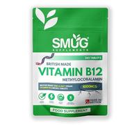 Vitamin B12 Tablets - British Made 365 Tablets by SMUG Supplements - High Strength 1000mcg Pills - Contributes to The Reduction of Fatigue and Tiredness - Suitable for Men and Women - Vegan Friendly