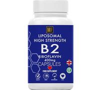Vitamin B2 Riboflavin | 400mg Migraine Support 180 Capsules | 6 Months Supply | Vegan, High Strength Riboflavin Supplement | Liposomal Delivery for Maximum Absorption | Non-GMO | UK Company