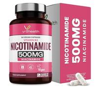 Vitamin B3 Nicotinamide 500mg - Flush-Free Vegan Capsules - 3 Months Supply