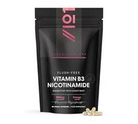 Vitamin B3 Nicotinamide (Niacinamide) 500mg - No-Flush Niacinamide - 90 Vegan Capsules - Resealable and Recyclable Pouch by Alpha01