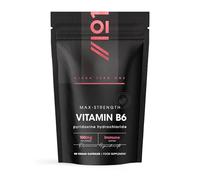 Vitamin B6 100mg - 90 Vegan Capsules - Max Strength Pyridoxine Hydrochloride - Resealable and Recyclable Pouch - by Alpha01