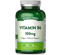 Vitamin B6 High Strength 100mg | 60 Tablets | 7143% NRV | Suitable for Vegans & Vegetarians | Nature's Truth