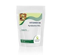 Vitamin B6 Pyridoxine HCL 100mg Food Supplement 30 Tablets Relief from PMS Symptoms Healthy Immune System Nerve and Cardiovascular Health HEALTHY MOOD UK Quality Nutrients