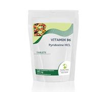 Vitamin B6 Pyridoxine HCL 100mg Food Supplement 7 Tablets Relief from PMS Symptoms Healthy Immune System Nerve and Cardiovascular Health
