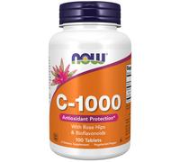 Now Foods Vitamin C-1000 Tablets with Rose Hips & Bioflavonoids - 100 Tablets