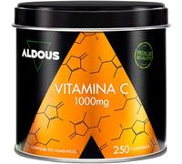 Vitamin C 1000 mg - Supply for +8 Months - 1 Tablet per Day - Vitamin for Tiredness, Immune System and Defences - 1000mg Vitamin C - 250 Tablets - Pure Vitamin C - Free of Plastic