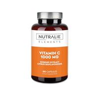 Vitamin C 1000 mg with Rosehip + Ascorbic Acid + Bioflavonoids - 180 Capsules Nutralie
