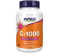 Vitamin C-1000 Sustained Release 100 Tabs By Now Foods