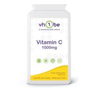 Vitamin C 1000mg - 120 Vegan Tablets | High Strength Daily Vitamin C Supplement for Immune Support, Energy & Iron Absorption | Non-GMO, Gluten-Free VIT C Tablet, UK Made by vh1be