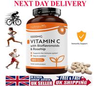 Vitamin C 1000mg â 180 Premium Vegan & Vegetarian Tablets â 6 Month Supply â High Strength Ascorbic Acid â with Added Bioflavonoids